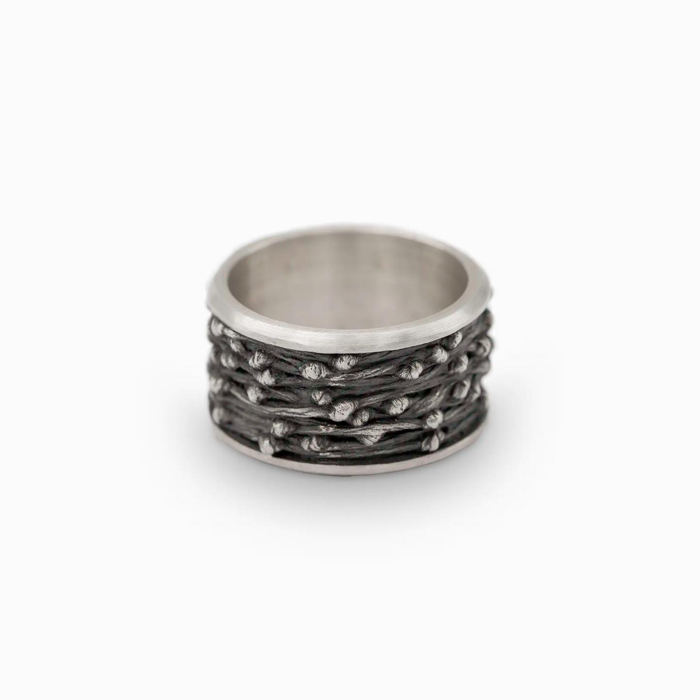 Shibari Wide Band - 925 Silver